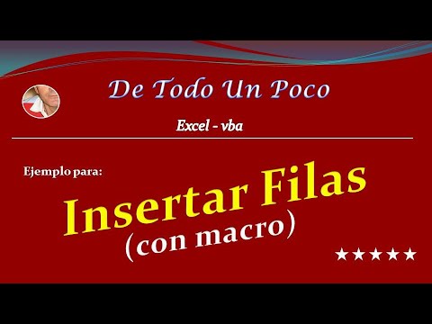 Insertar filas para separar por grupos.