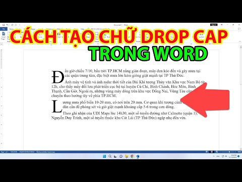 #1 Cách Viết Chữ To Đầu Dòng Trong Word | Nguyên nhân không Viết Được Chữ To Mới Nhất