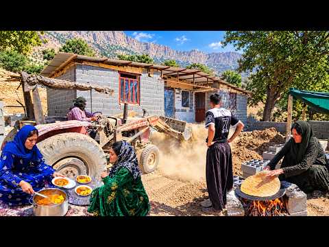 Rajab’s Tireless Efforts with His Mother and Golafrooz: Tractor Work and Traditional Cooking