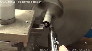 CNCL manual: Measuring backlash