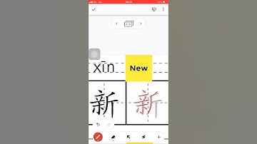 Chinese Characters 新  #xīn #new