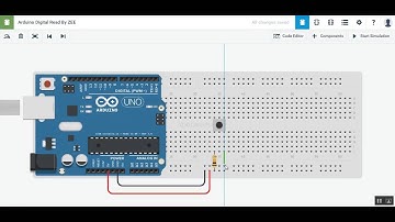 Autodesk Circuits - Arduino Digital Read By ZEE [ตอนที่ 4]