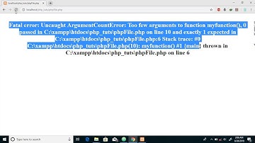Php Tutorial #7 Functions in Php