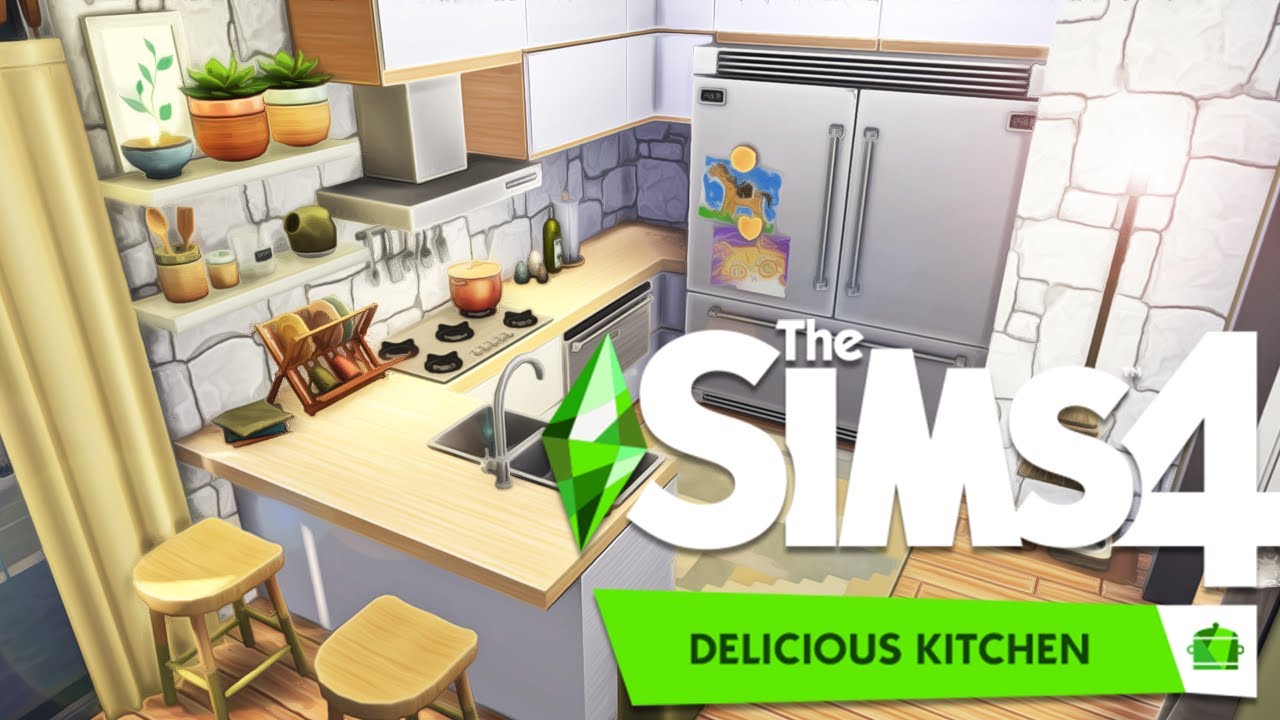 Delicious Kitchen Cc Pack Apartment The Sims 4 Apartment Renovation Speed Build Youtube