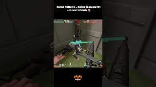 Dumb Enemies + Dumb Teammates = Funny Round 💀🔥 #valorant #valrantindia
