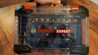 Unpacking / unboxing hole saw set Bosch EXPERT Multi Material PC Plus 22/25/35/40/51/68mm 2608900446