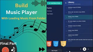 Build an Offline Music Player in JavaScript | Save Playlist & Recent Songs (HTML + CSS)