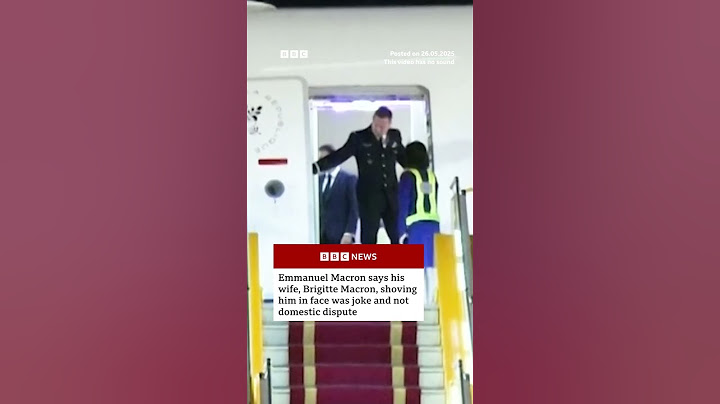 Push in the face by wife was joke not domestic dispute, says French President Macron. #BBCNews