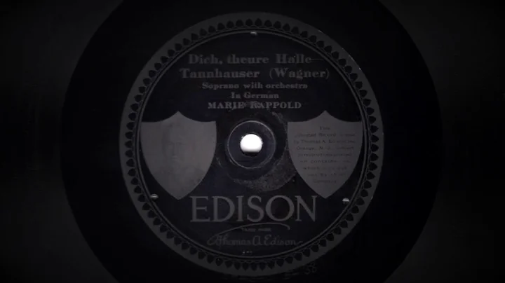 Soprano Marie RAPPOLD: Dich, teure Halle (1915)
