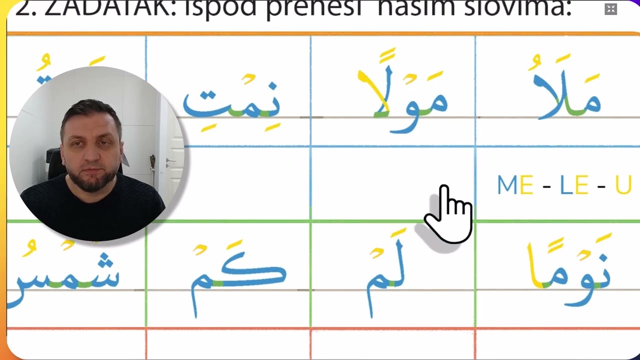 Lekcija 20 ( Slovo M - Mim )