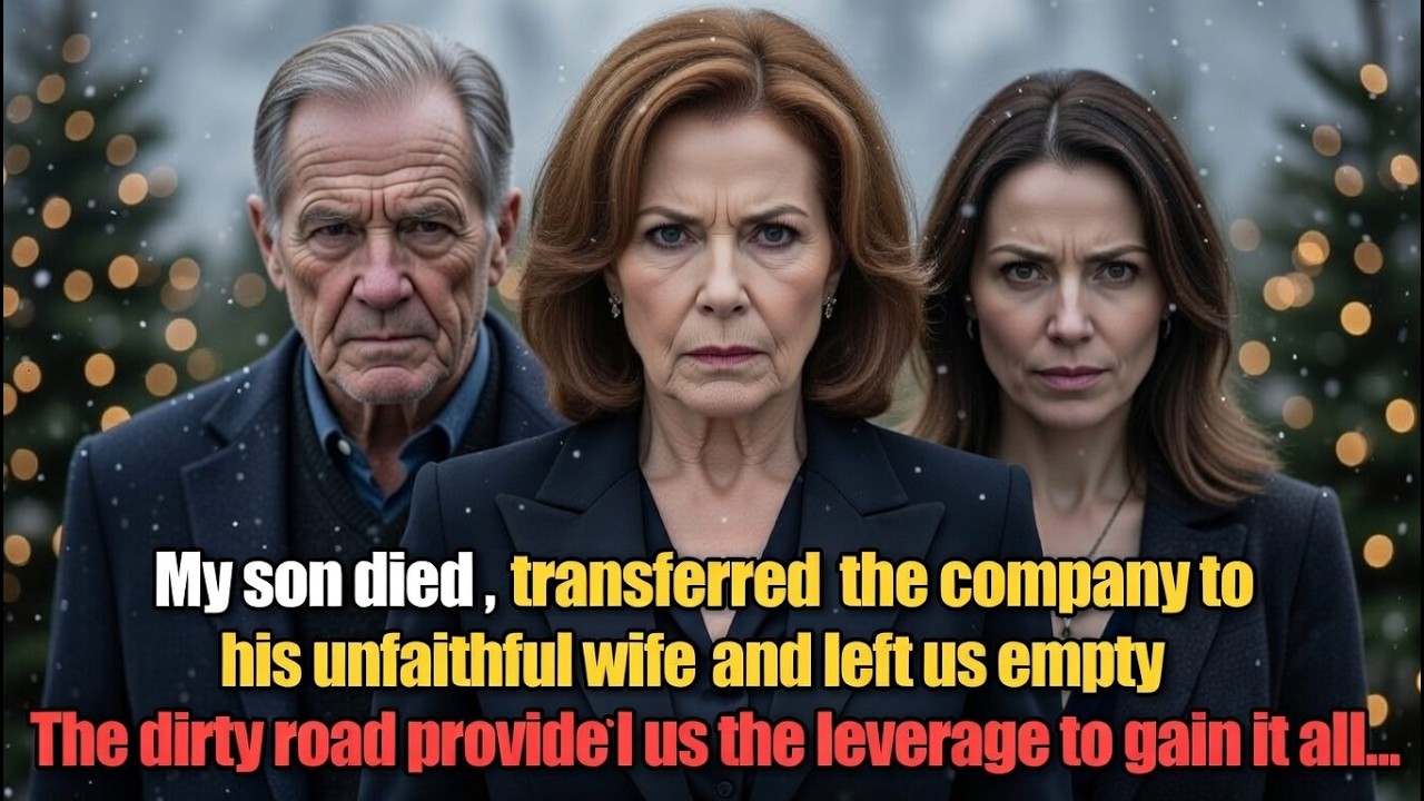 My son died, transferred the company to his unfaithful wife, and left us empty—the dirty road...