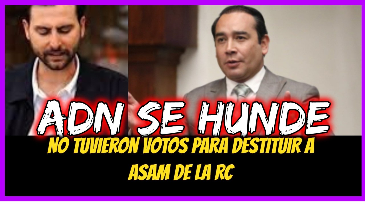 ADN se hunde. No tuvieron votos para destituir a Asam de la RC