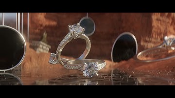 Surreal Rings - Cinema 4D, Redshift, Megascans