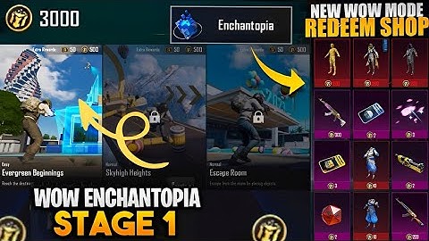 New Wow Mode Redeem Shop - How To Complete Wow Enchantopia All Stages In Pubg Mobile