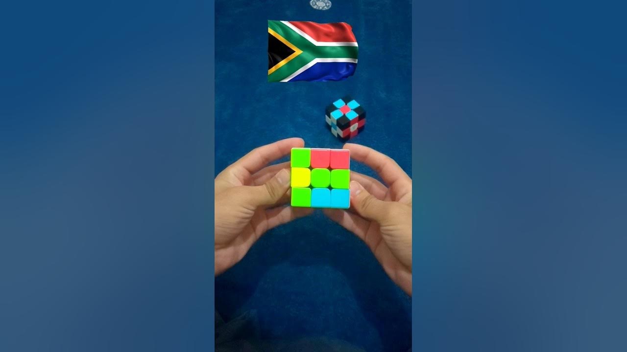 South Africa Flag on Rubik's Cube 🇿🇦🔥 YouTube
