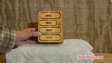 Band Saw Box from Cedar and White Pine with a Knot Feature - Bird Youmans