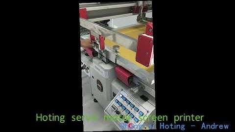 How to operate a servo motor screen printer PSA-8060