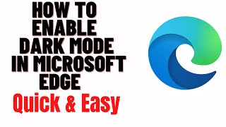 how to enable dark mode in microsoft edge
