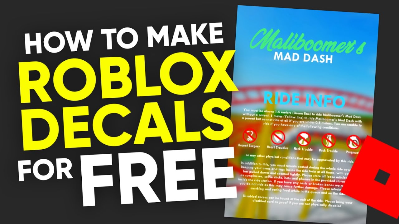 🎓 How To EASILY Make ROBLOX DECALS For FREE (2022), Tutorial