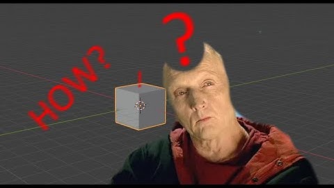 How to deploy a cube in Blender