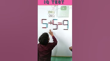 9+5=3 Balance this equation by move 1 stick | #mindgame #challenge #iqtest #iq #shorts #matchstick
