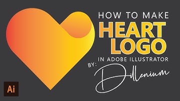 How to Make Heart in Illustrator - Heart Shape Logo Design Ideas 25 - Illustrator Tutorials