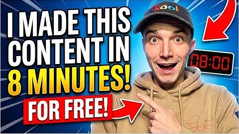 I Found A New Way To Create Content In 8 Minutes Watch How!