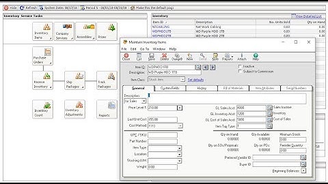 How to Edit Existing Inventory Items in Sage Peachtree quantum 2010