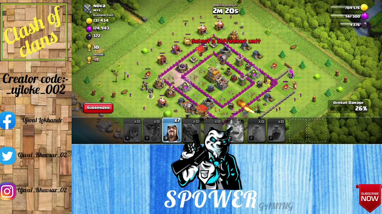 Our Villages Rocks!》clash of clans《 3 YouTube