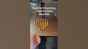 Day 61 of 3d printing a duck for every subscriber