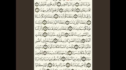 بداية جزء عم (سورة النبأ) بدون حقوق النشر