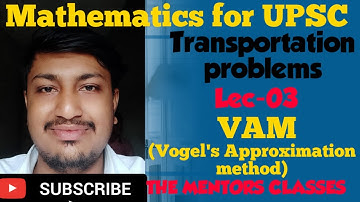 Transportation Problem- Solution by Vogel