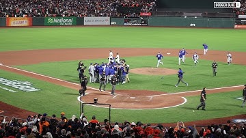 2021 NLDS: Max Scherzer gets save in Game 5, Dodgers celebrate at Oracle Park