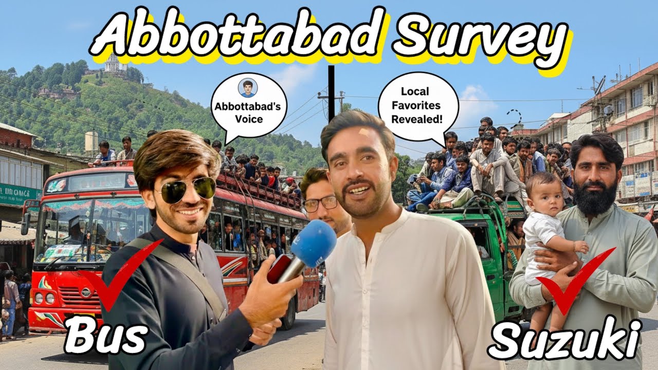 People reaction on buses and Suzuki | Abbottabad Survey |