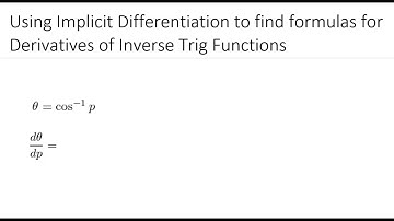 What is the derivative of arccos x