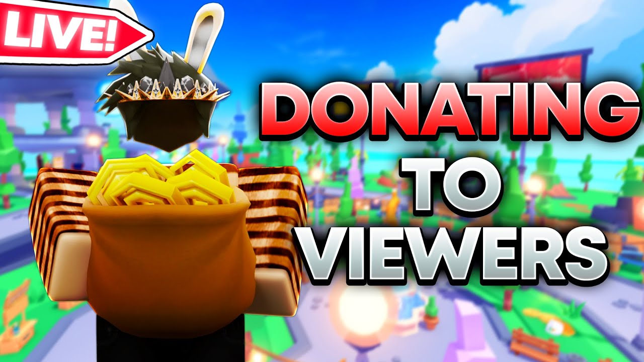 Roblox Pls Donate Live Raising, Donating, And Talking To Viewers 