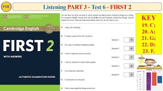 FCE First 2 Listening Part 3 Test 2 (Test 6) (Transcript   Key)