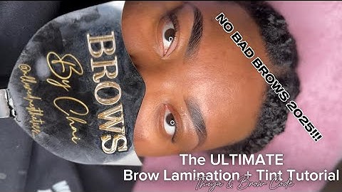 The ULTIMATE Brow Lamination and Tint Tutorial (Thuya & Brow Code) ✨