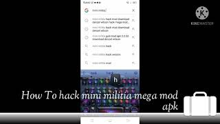 How to hack mini militia mega mod apk  and I give link in description