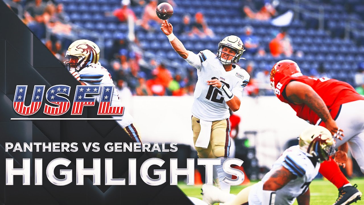 Michigan Panthers vs. New Jersey Generals Highlights USFL on FOX Win Big Sports