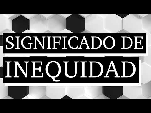 Significado de inequidad