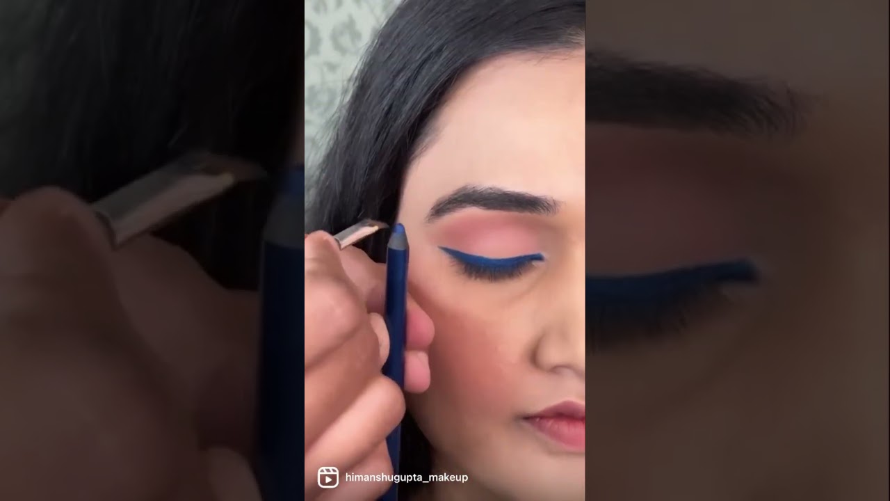 ❤️Colored eyeliner tutorial using @paccosmetic kajal pencils😍