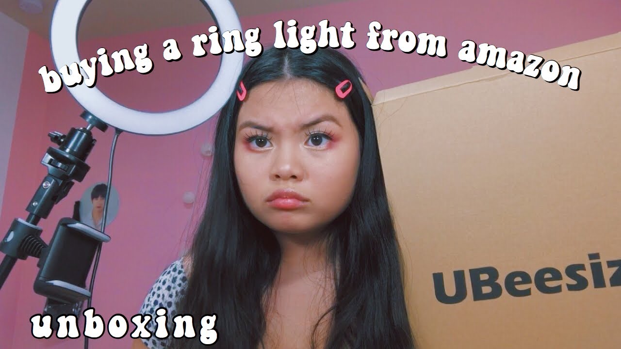BUYING A RING LIGHT FROM AMAZON // unboxing [ UBeesize ]