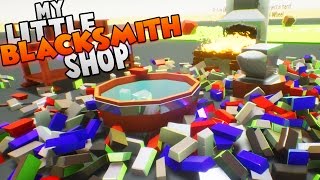 NEW SANDBOX MODE WITH UNLIMITED RESOURCES + MAKING SHIELDS?! ~ My Little Blacksmith Shop Gameplay screenshot 1