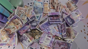 Unstuffing my 50 envelope challenge!!🎉🥂 Cash envelope & sinking funds | UK budget