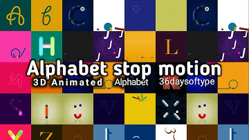 Animated 36daysoftype all Typography A-Z, motion animation