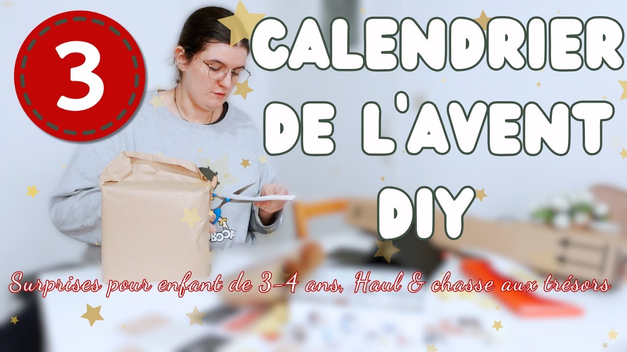 DIY CALENDRIER de l'AVENT ENFANTS (3-4 ans) • HAUL • PETIT PRIX ( En route pour Noël EP 3)