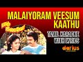 Paadu nilavae 1987  malaiyoram veesum kaathu karaoke song  tamil lyrics  ilaiyaraaja
