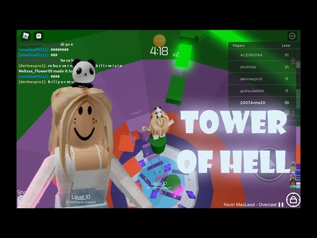 ROBLOX TOWER OF HELL NA TORRE MAIS DIFÍCIL - Brancoala Games 