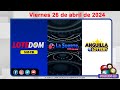 Lotedom la suerte dominicana y anguilla lottery en vivo  viernes 26 de abril de 2024 600pm